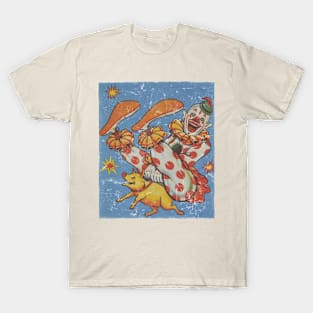 Clown T-Shirt "Dinky Rides a Pig" T-Shirt